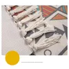カーペット自由home家の装飾豪華な手作りタッセルラグソフトコットンリネンエスニックスタイルカーペットリビングルームベッドサイドフロアマットパッド