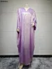 Etnische kleding Siskakia Arabisch Dubai Fashion Casual Satin Open Kimono Abaya Moslimvrouwen Eid Turkse Marokkaanse Kaftan Saudi Robe 2024