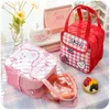 Stume da stoccaggio kawaii borse da pranzo donna simpatica ragazza orso per la cena picnic contenitore impermeabile box studente