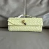 2024 Designer Bag Clutch Andiamo BotteAg Venetas väskor Lädervävd Womens Evening Light Luxury High-End Hand-Helda Style Handbag 1 N9ja