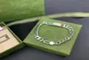 Bracelets Lettre de haute qualité g Jewelry Bijoux Gold Chain Pendants Bijoux Designer CCI Emballage original 925 Red GRE3106859