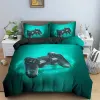 Sets Kinder Teenager Videospiele Duvet Cover Set Jungen Gamer -Tröster Cover Gaming Controller Muster Bettwäsche Set Polyester Quilt Cover