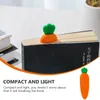 Carrot marcador de silicone papelaria para crianças engraçadas para estudantes Cartoon Supplies Students Bookmarks
