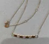 Necklace High Beehive End 925 Silver Plated 18k Rose Gold White with Diamond Hexagon Overlay Honeycomb Clavicle Chain4062155