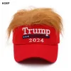 Softball New Donald Trump 2024 Cap USA Baseball Caps Top Of Snapback Presidente Snapback Hat 3D ricamo 3D Cappelli di spedizione all'ingrosso