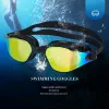 Akcesoria pływające gogle mężczyźni dorośli pływać szklanki Kobiety wodoodporne nurkowanie antyfogowe gogle UV Ochrona wodna sporty okularne