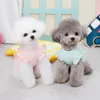 Vêtements pour chiens Verte d'été chiot vêtements de compagnie de animal de compagnie manteau yorkshire terrier poméranien maltais bichon caniche schnauzer vêtements costume de vêtements