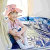 Berets 2 Pack Chapeaux Sun Visor Outdoor Kids Protection Sunshade Summer Summer Enfants Pink Girl