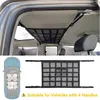 Auto organisator dakopslag automotive plafond vracht net pocket mesh camping accessoires tas tent twee kleuren