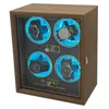 Wendler für automatische Uhrenbox Mechanische Rotatorenhalter Holzhülle Wickelschrank Aufbewahrung Luxus -Display -Boxen 240415
