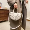 Torba Vintage Saddle Woman Bags Designer torebki Luksusowe PU skórzane tkaninowe przełomowe półkole małe torebki 2024