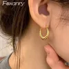 Boucles d'oreilles cerceaux géométriques irrégulières filets pour femmes mode créative simple empêcher les cadeaux de bijoux d'anniversaire allergiques