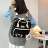 バックパックスタイル韓国の防水キャンバス女性用ファッション旅行学校バッグテネージュガールショルダーのための小さなミニ