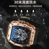 Wlisth Men's Watch Waterproof Men's Watch Steel Band Watch Dual Calender Quartz Watch