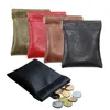 Storage Bags PU Leather Mini Coin Purse For Women Earphone Little Key Business Card Holder Children's Short Wallet Small Money Bag