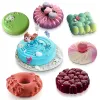 Moulds SILIKOLOVE 29 Hot Designer Silicone Pastry Mold for Baking Mousse Cake Mold 3D Chiffon Brownie Pan Homemade Desserts Tools