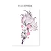 Tattoo Transfer Color Nine-tailed Fox Waterproof Temporary Tattoo Stickers Fashion Flower Arm Art Fake Tattoos for Women Tatuajes Temporales 240426