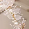 Coiffes Bande de mariage nuptial bande de fleurs en cristal Tiaras Headpice Hair Bijoux pour le style accessoire bricolage