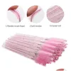 Ben spazzole per trucco 300pcs rosa lucido rosa micro ciglia a cristallo mascara bacchette applicatore kit strumento di pettina