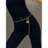 Canal cclies ceintures bai cheng women designer chaînes ceintures de mode ceinture de liaison étroite pour les femmes sans marque