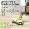 Revolutionize Your Cleaning Routine with the Cordless Electric Mop - 60 Minute Runtime, LED Headlights, Water Spray, 300ml Tank - Perfect for Hardwood, Tile, and More