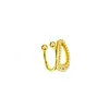 Charm 1PC Korean Crystal Clip Earrings For Women Zircon Without Hole Fake Earring Party Jewelry Single Ear Bone Clip Earings Ear Cuff
