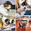 犬のアパレル調整可能安全ペットキャップabsヘルメットファッション保護オートバイ用の取り除き自転車太陽雨の保護