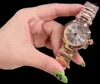 Montre-bracelets Top Quality Femme Femmes Gold Silver White White Watch Bracelet en acier inoxydable Montres Fashion Sapphire Verre