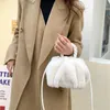 TOTES BAGS Kobiety Winter Trend Designer luksusowa torebka puszysta tote tkana rączka do noszenia małe mini crossbody