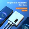 Chargers Power Bank 20000mAh PD 66W Super Fast Charging HD Carregador Portátil Digital Bateria externa para Apple iPhone Xiaomi Universal