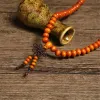 Strands Green 6mm Natural Sandalwood Bracelets & Bangles For Women Buddhist Buddha Wood Prayer Bead Mala Unisex Men Jewelry Bijoux A245