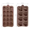 Moulds Love Mold Silicone Baking Accessories DIY Chocolate Candy Molds Fudge Cupcake Decorating Supplies Baking Tools Cake Molds