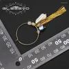 Stud Earrings Glseevo Natural Pearl Metal Brass Gold-Plated Tassel Women Birthday Party Luxury Gift Jewelry GE1061