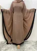 Vêtements ethniques Abayas musulmanes marocaine Caftan islamique pour femmes Fashion Pearl Kimono Robe Party Dress