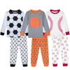 Set di pigiami per bambini per bambini ragazzi sport abbigliamento natalizio cosplay party pigiama basket di basket pjs 3-14 anni 240418