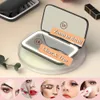 Rechargeable Square Makeup Mirror with Led Lights 1x5x Magnification Mirror Compact Vanity Mirrors Make Up Tools Gifts for Girl 240425