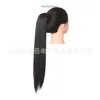 Wig ponytail womens grab style natural braid long hair synthetic high straight