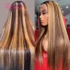 Perruques 4/27 Wig Hair Human Human Straitement 13x6 HD Lace Frontal Wig Hair Brazilian Weshesseless 13x6 HD Lace Wig Fomen Belisef