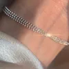 Bärade fashionabla hjärtformade dubbelskiktskedja armband kristallmåne stenklocka ankel kvinnamycken pulseras gåva barfota