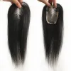 Toppers 8x12 Mono baza z klipsami w włosach ręcznie wiązana prosta do włosów ludzkie włosy 9x14cm Toppers Naturalny topper dla kobiet