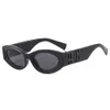 Designer GLIMPSE Owalne okulary przeciwsłoneczne dla mężczyzn Kobiety luksusowe okulary Kot spolaryzowany top moda złota m rama okulary słoneczne gafas z różowym pudełkiem gzkk