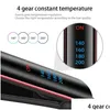 Hair Straighteners Professional Straightener Ceramic Ionic Fast Heat-Up Flat Iron Negative Ion Lcd Display 240119 Drop Delivery Prod Otqqp