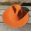 Wide Brim Hats Bucket Hats Solid Straw Fedora Unisex Mens Jazz Hat Wholesale Summer Hat Sun Hat Classic Cowboy Hat Beach Sun Protection 240424