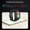 Titta på äldre GPS -tracker 4G -telefonklocka SOS En nyckelsamtal Antiwandering Tracker Sports Pedometer Armband Hjärtfrekvens Blodövervakning