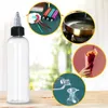 Lagringsflaskor 5st 30/60/100/120 ml PET -plast Dispensation med Twist Cap Clear Squeeze för Crafts Art Ink Liquid Dispense Soap