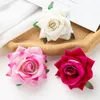 Dekoratif Çiçekler 6cm 100 PCS Kırmızı Pazen Kıvrılmış Güller Scrapbook Noel Ev Dekoru Düğün Bahçesi Diy Şeker Kutusu Yapay Toptan