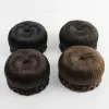 Clip di capelli sintetici di Chignon Women in un pezzo Chignon in stile mela rotonda bocciolo chignons spedizione gratuita