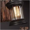 Reflektory lampa ścienna Pojedyncza głowa przemysłowy rustykalny vintage retro drewniany drewniany metalowy obraz Lights Prezentacja