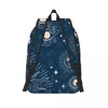 Laptop plecakowy Unikalny przestrzeń galaktyka konstelacja zodiaku star szkolna torba trwała studentka dziewczyna podróż