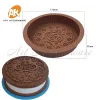 Stampi biscotti Oreo 3D Design in silicone stampo fai da te cioccolato cioccolato stampo argilloso argilla fatta per la torta di decorazioni di decorazioni accessori da forno accessori